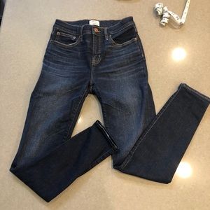 J Crew Lookout high rise jeans